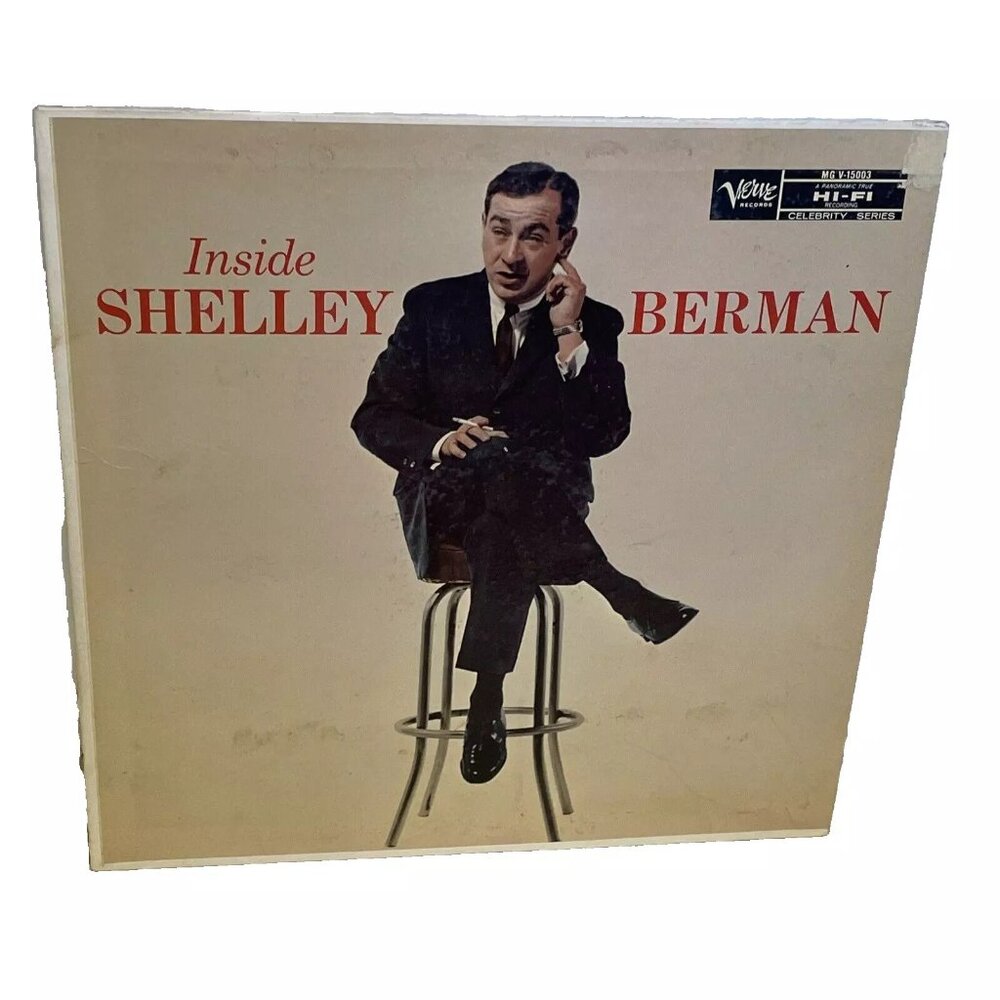 Shelley Berman Inside Shelley Berman (Vinyl, 1959) Verve MG V-15003 Good LP